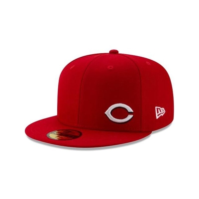 Red Cincinnati Reds Hat - New Era MLB Flawless 59FIFTY Fitted Caps USA7851629